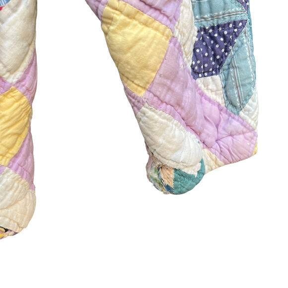 Rare Vintage 70’s Hand Quilted Zip Up Jacket Size XL 23x29 - Picture 10 of 10